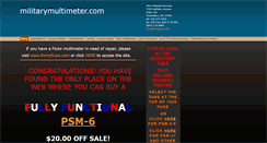 Desktop Screenshot of militarymultimeter.com