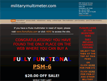Tablet Screenshot of militarymultimeter.com